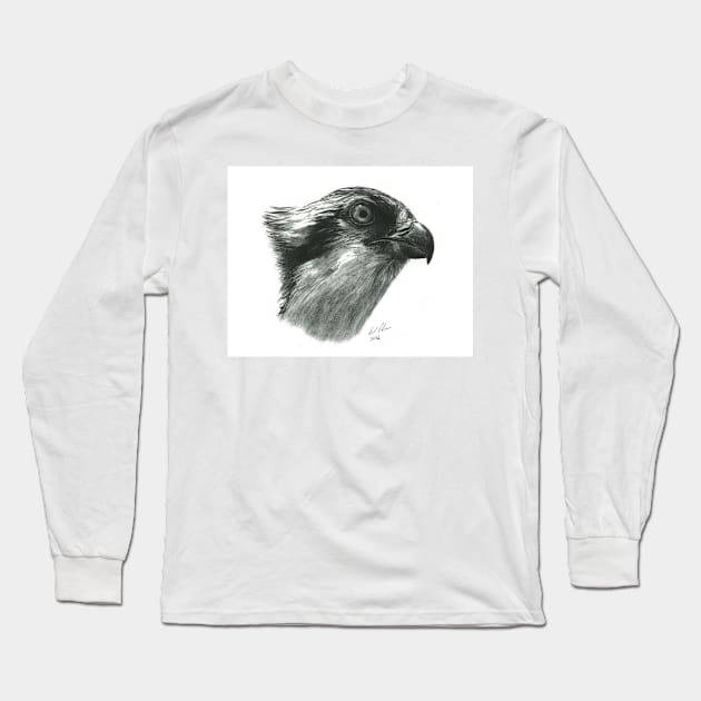 Osprey - bird of prey - fish hawk - bird lover Long Sleeve T-Shirt by allthumbs